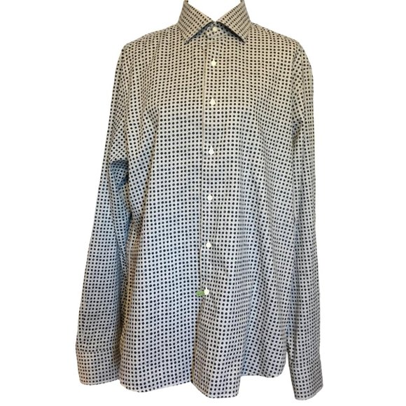 Grigio Gray & Navy Dotted Shirt - 44 - Picture 4 of 5